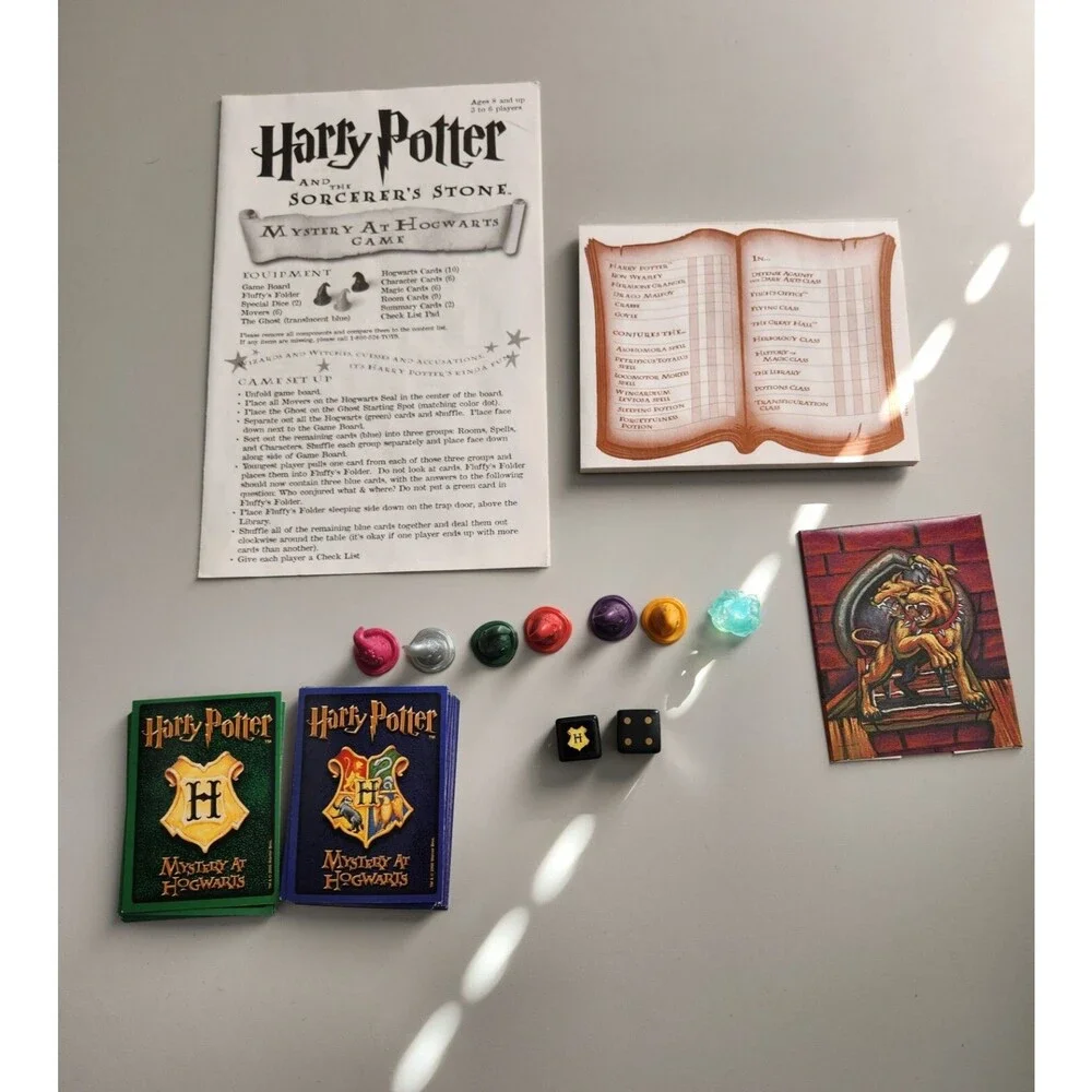 Harry Potter and the Sorcerer's Stone Mystery at Hogwarts Board Game ~ COMPLETE